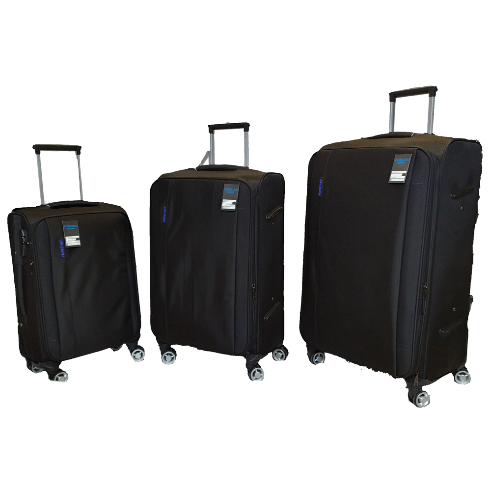 Forecast 3678 Σετ Βαλίτσες 3τμχ σε ΜΑΥΡΟ