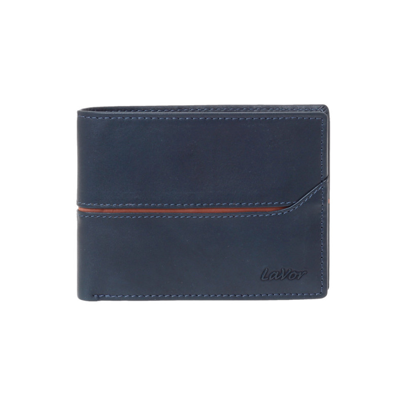 LaVor 1-6171 Ανδρικό Δερμάτινο Πορτοφόλι με RFID Μπλε