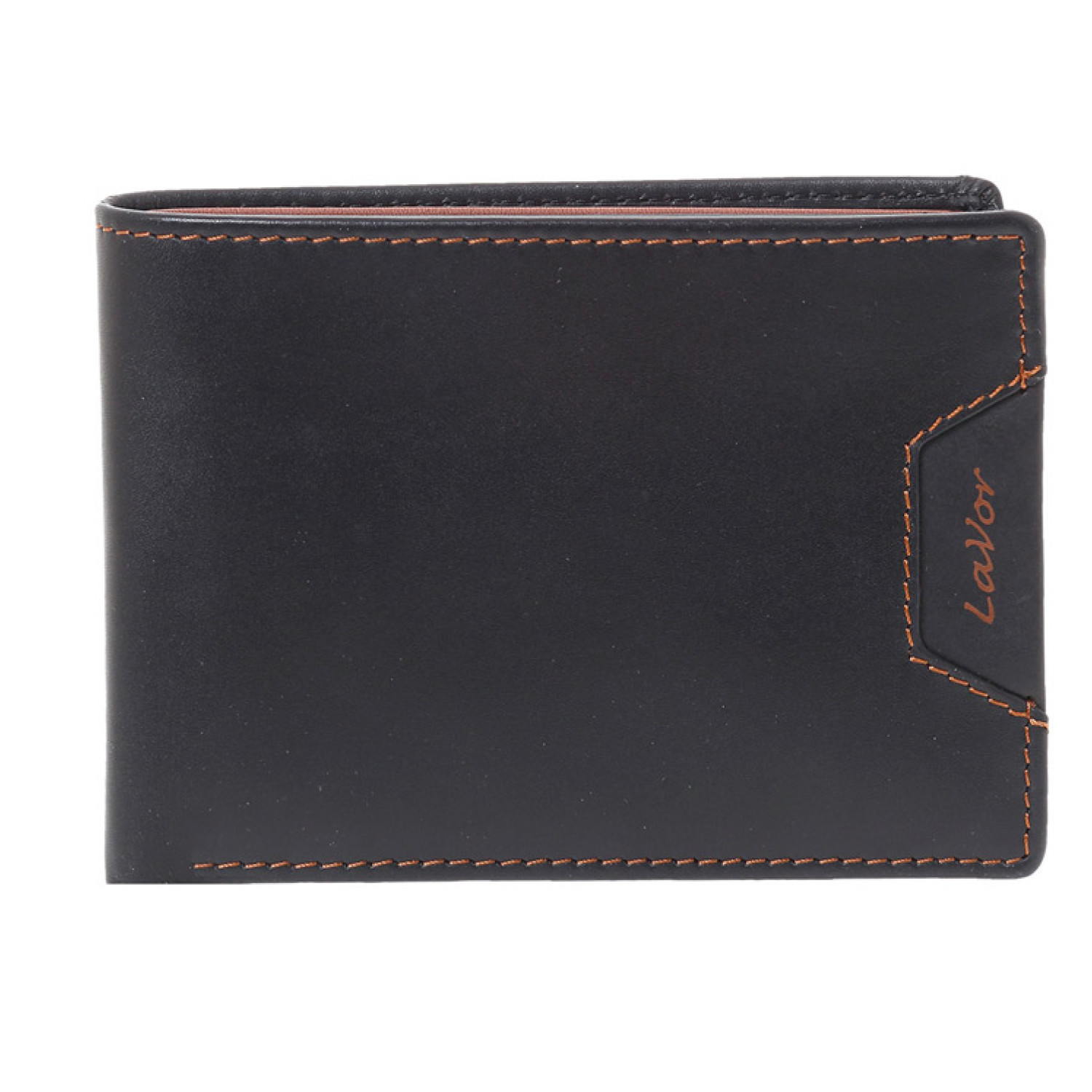 LaVor 1-6172 Ανδρικό Δερμάτινο Πορτοφόλι με RFID Μαύρο