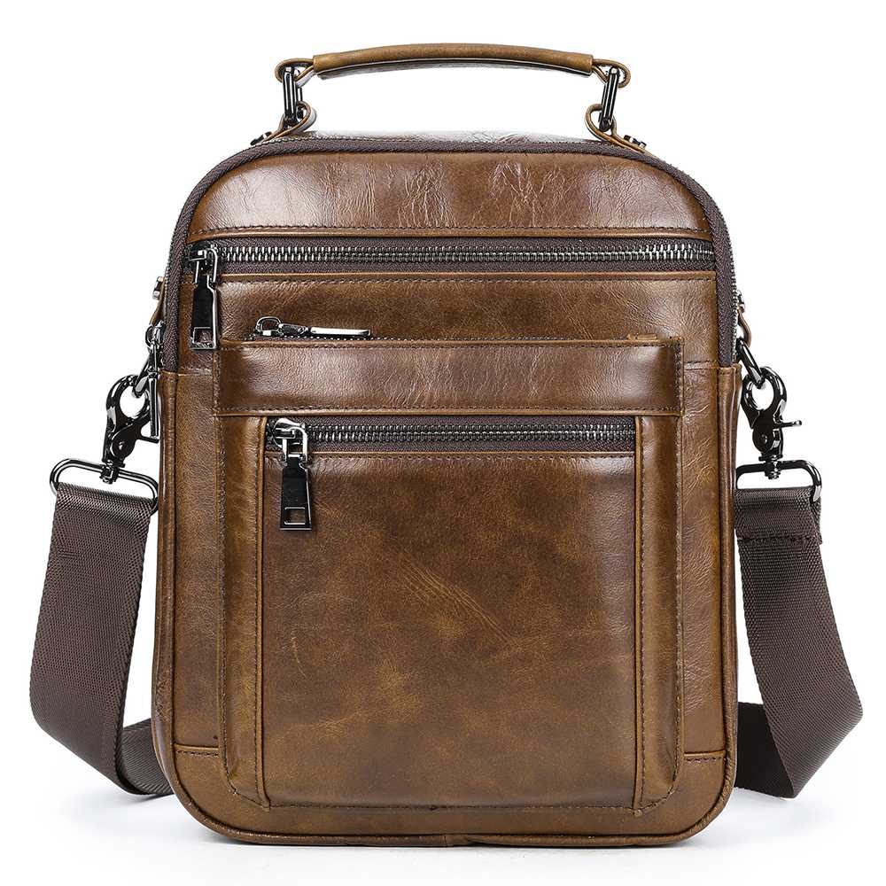 Ανδρική Δερματίνη Τσάντα Ώμου Cardinal 6156 καφέ 