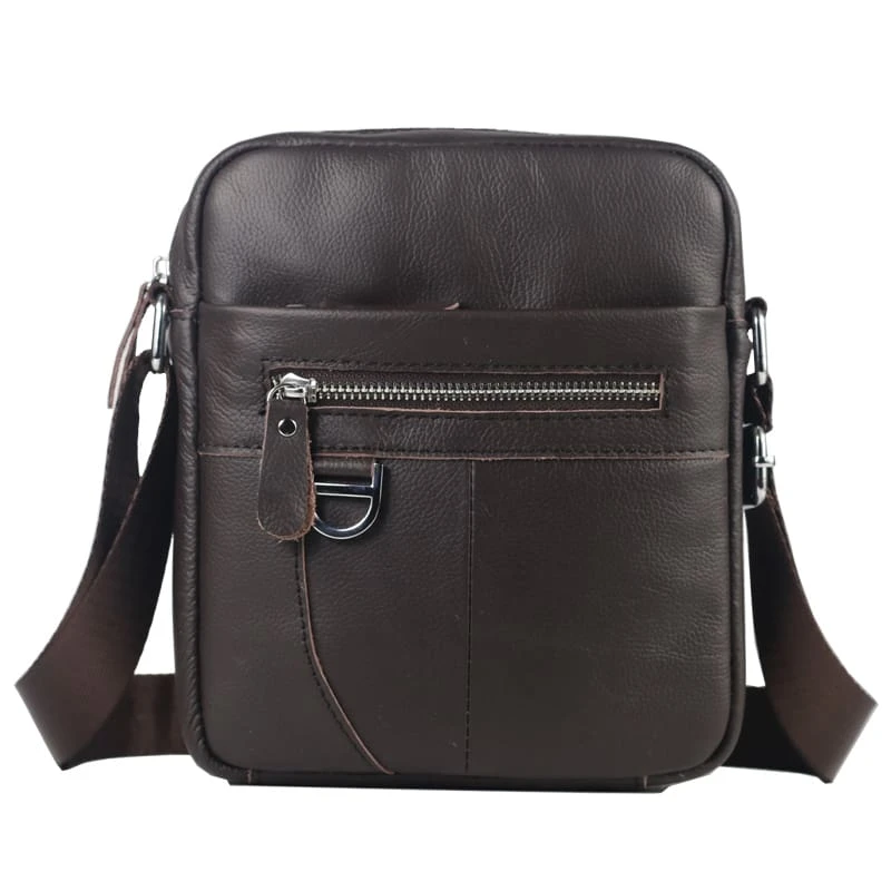 Δερμάτινο τσαντάκι ώμου Bull Captain DJB 005 σκούρο καφέ 