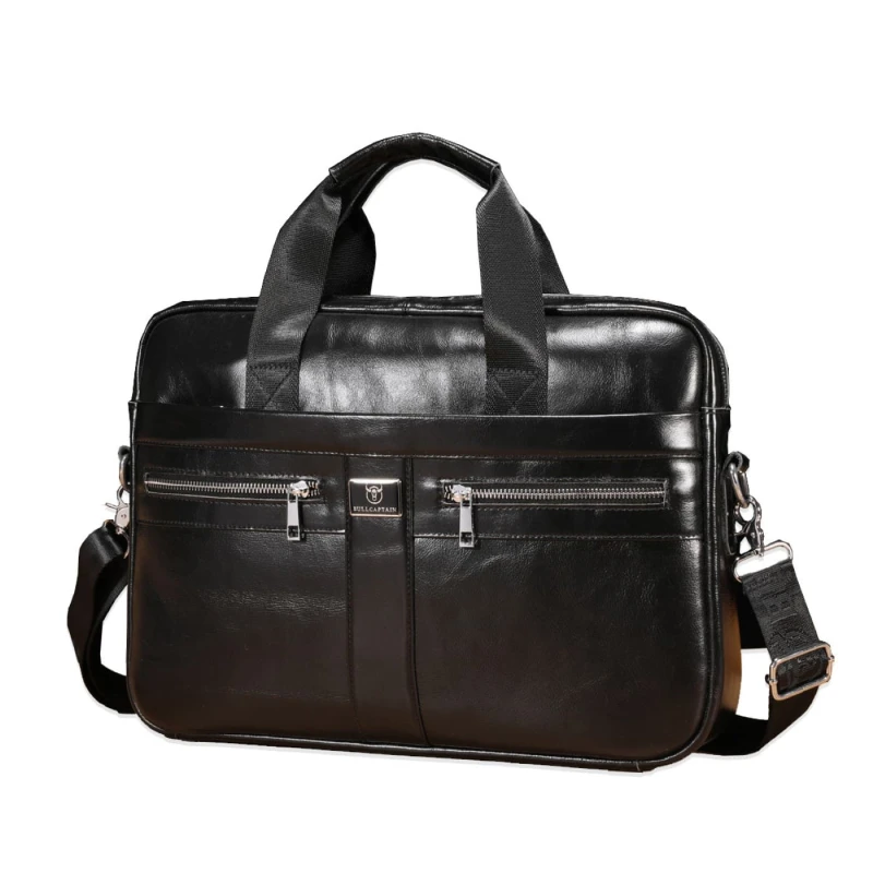 Δερμάτινος χαρτοφύλακας Bull Captain GWB-054 μαύρο 