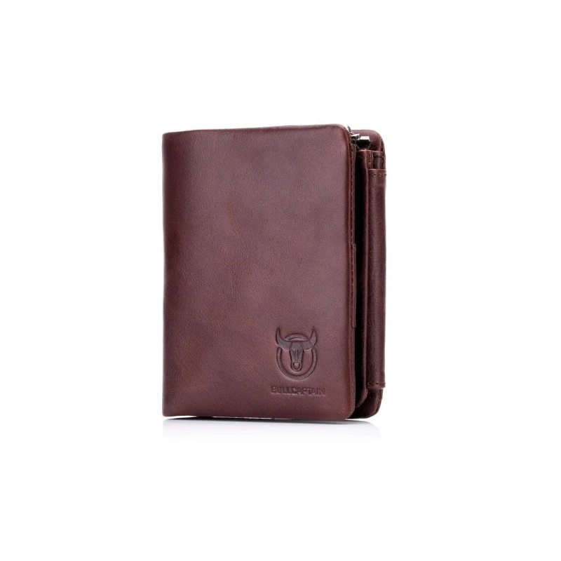 Δερμάτινο πορτοφόλι Bull Captain QB-02 καφέ