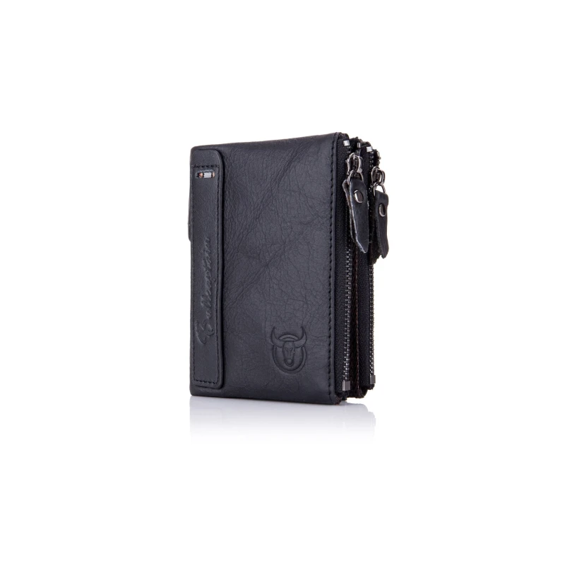Δερμάτινο πορτοφόλι Bull Captain QB-06 μαύρο 