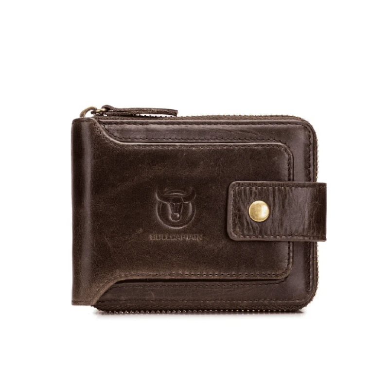 Δερμάτινο πορτοφόλι Bull Captain QB-231 καφέ 