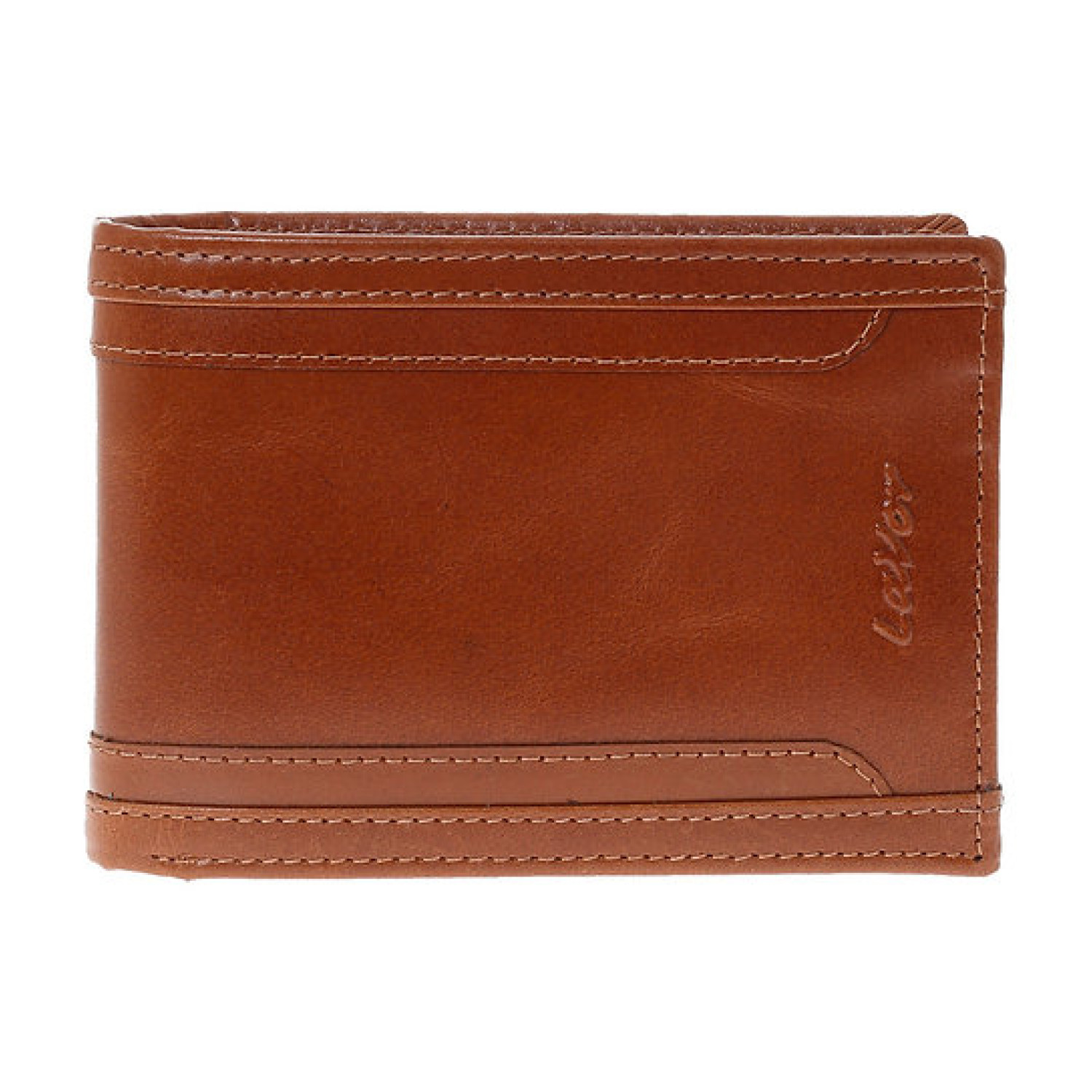 LaVor 1-3837 Ανδρικό Δερμάτινο Πορτοφόλι με RFID Κονιακ 1-3837-cognac
