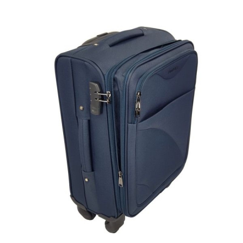 Υφασμάτινη Μεγαλη Βαλίτσα 4 Ρόδες Forecast 8317 Μπλε