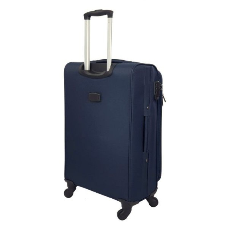 Υφασμάτινη Μεγαλη Βαλίτσα 4 Ρόδες Forecast 8317 Μπλε