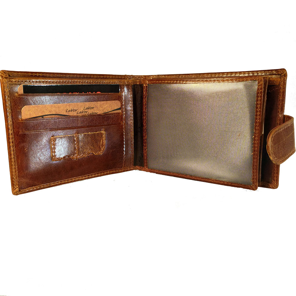 Ανδρικο Δερμάτινο Πορτοφόλι, χωράει ταυτότητα, Lavor 1-3420 GOGNAC