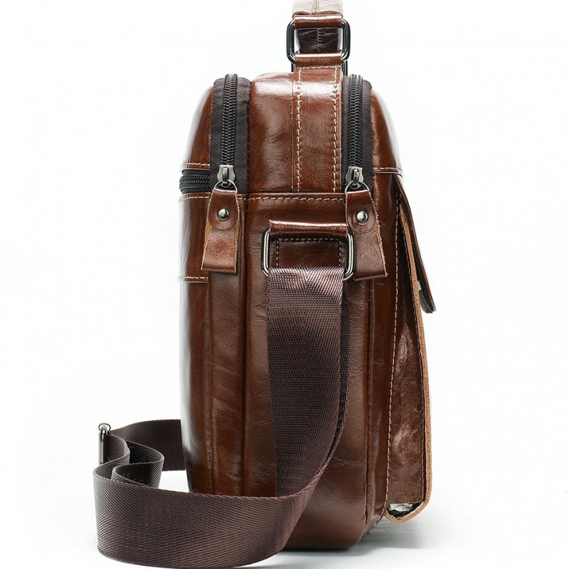 Δερμάτινο τσαντάκι ώμου Cardinal καφέ369 