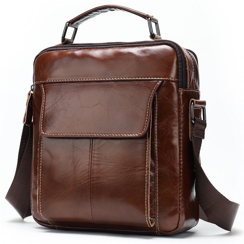 Δερμάτινο τσαντάκι ώμου Cardinal καφέ369 