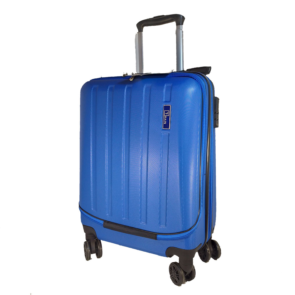 Βαλίτσα καμπίνας με θέση για laptop και επέκταση RB8056 RAIN BLUE  55x40x20 (+5cm) 