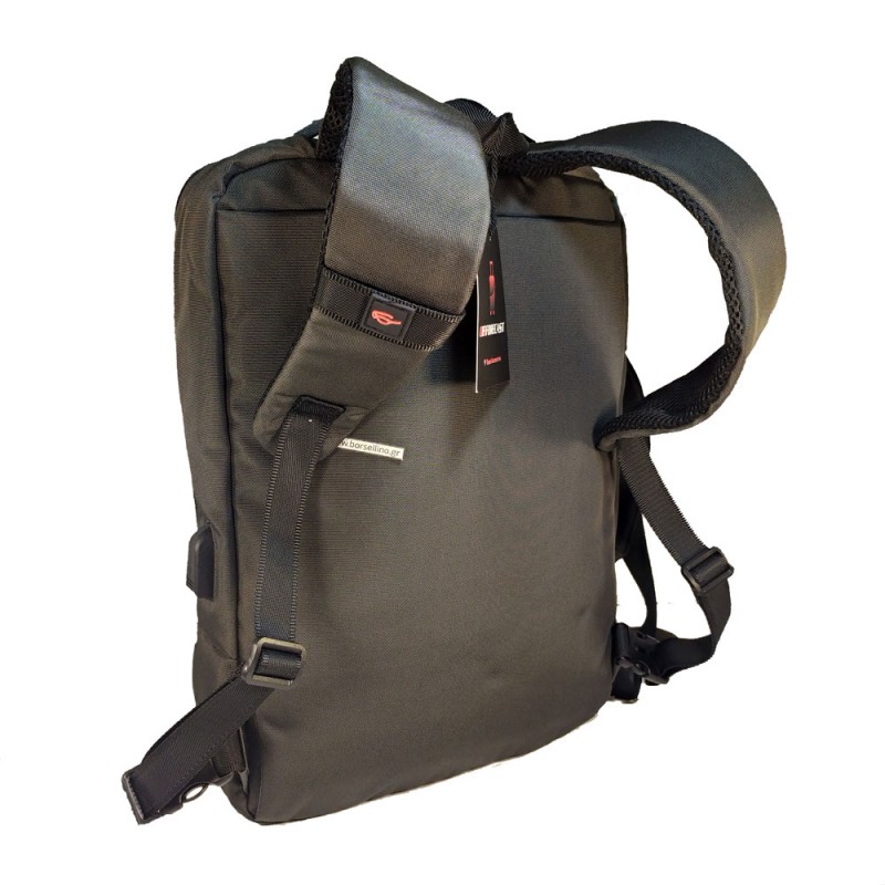 Σακίδιο Πλάτης καί τσάντα Ώμου FORECAST 25001  Γκρι 