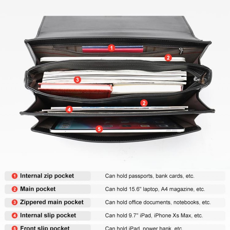 χαρτοφύλακας Cardinal 324 black