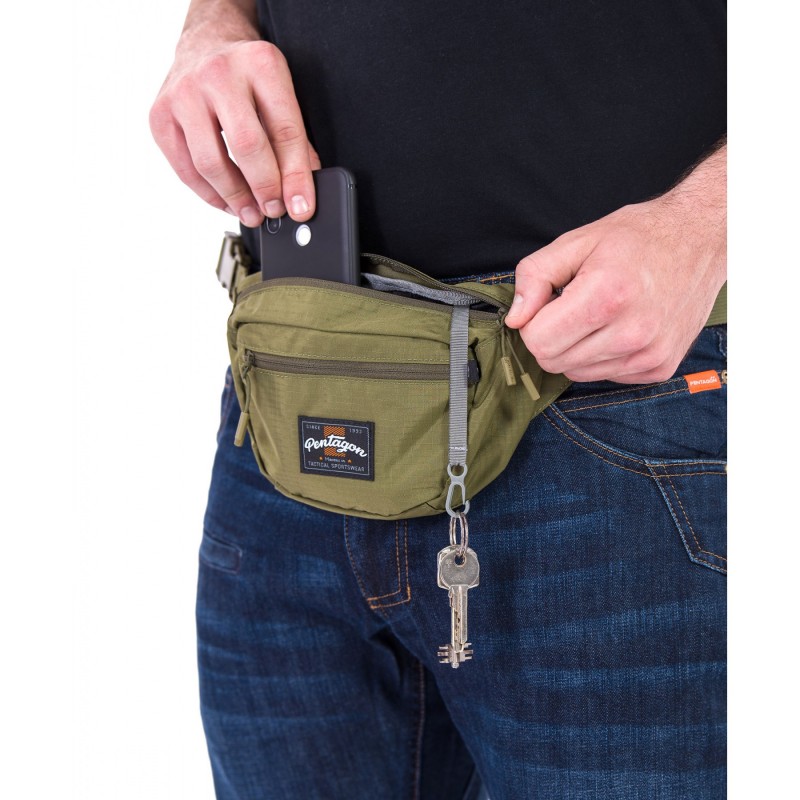 Τσαντάκι Μέσης 1,3L Minor Travel Pouch Pentagon  K17080 ΧΑΚΙ