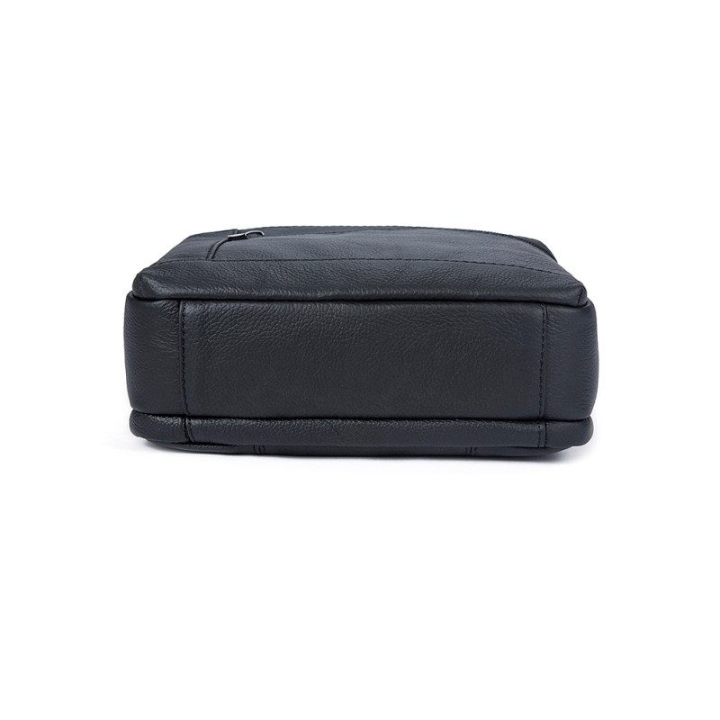 Δερμάτινο τσαντάκι ώμου Cardinal 7604 μαύρο