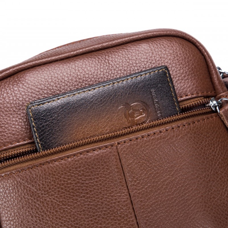 Δερμάτινο τσαντάκι ώμου Bull Captain DJB 010 καφέ