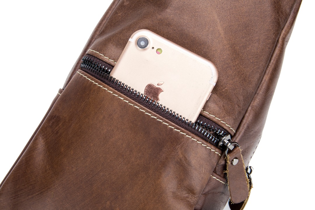 Δερμάτινο τσαντάκι body Bull Captain XB 019 καφέ