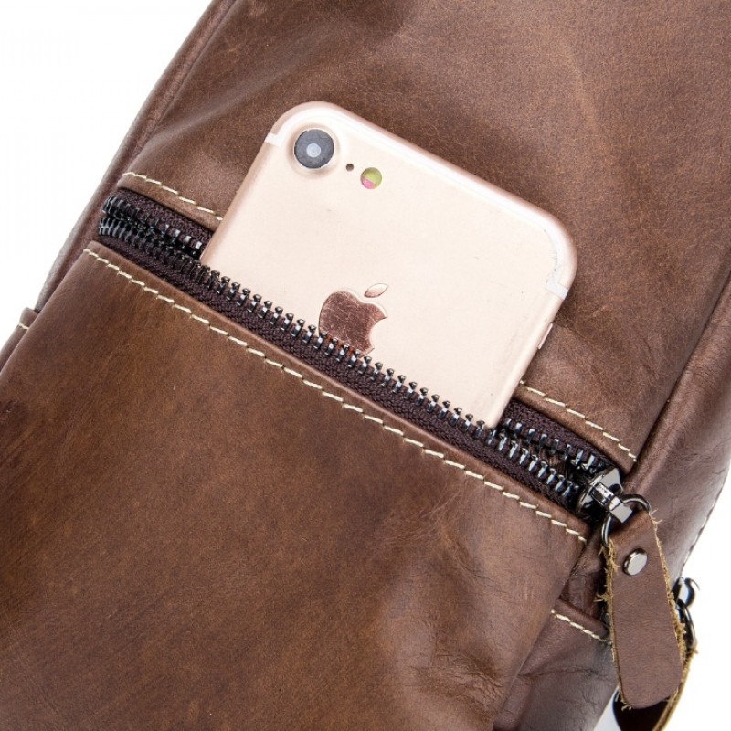 Δερμάτινο τσαντάκι body Bull Captain XB 019 καφέ