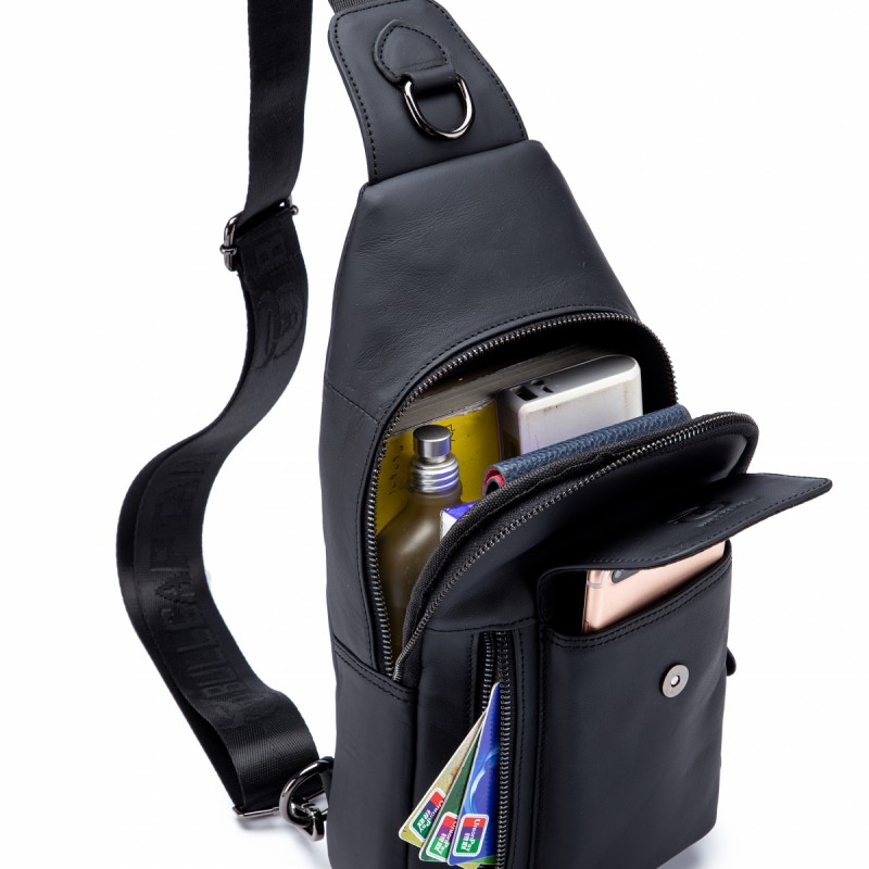 Δερμάτινο τσαντάκι body Bull Captain XB 121 μαύρο