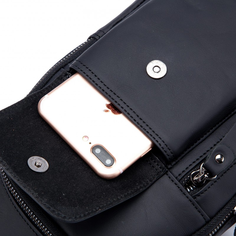 Δερμάτινο τσαντάκι body Bull Captain XB 121 μαύρο