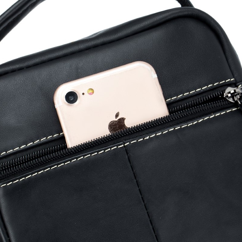 Δερμάτινο τσαντάκι ώμου Bull Captain DJB 300 μαύρο