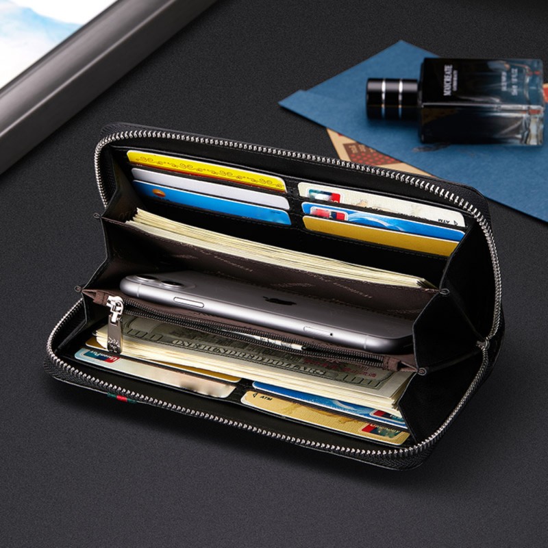 Δερμάτινο Ανδρικό πορτοφόλι William Polo 201507 black 