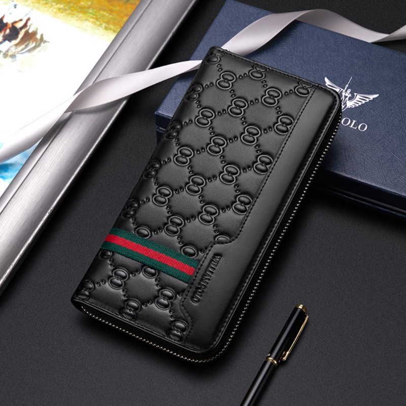 Δερμάτινο Ανδρικό πορτοφόλι William Polo 201507 black 