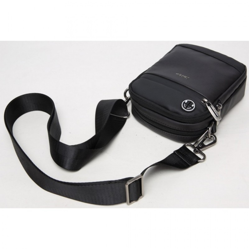 Lavor 709 Ανδρική Τσάντα Ώμου / Χιαστί σε μαυρο χρώμα