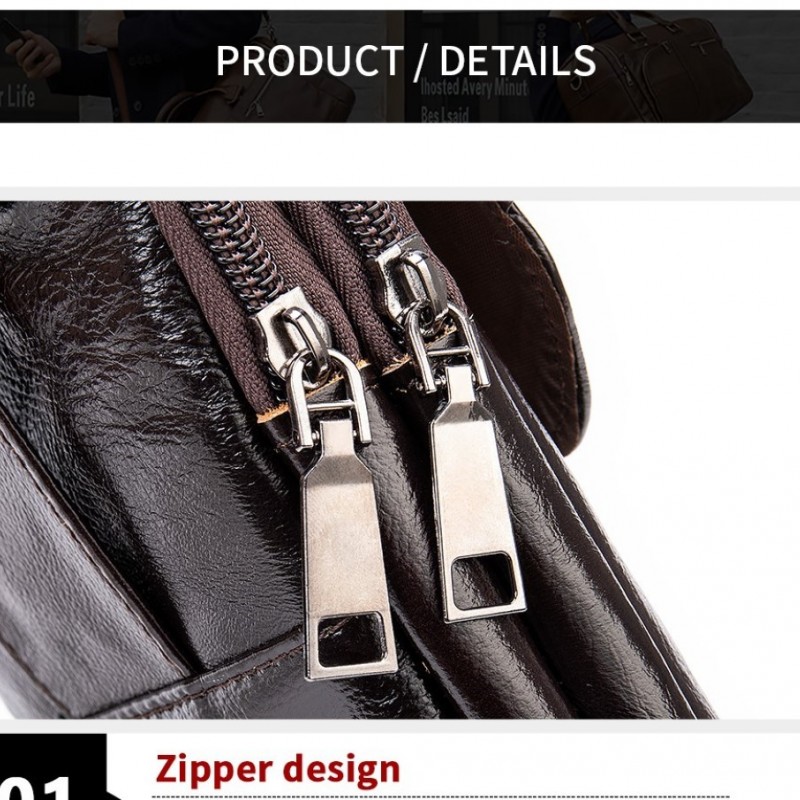 Δερμάτινο τσαντάκι ώμου Cardinal 7538 coffee