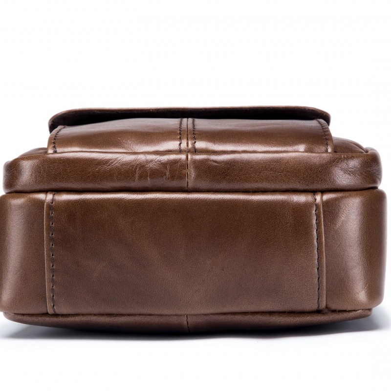 Δερμάτινο τσαντάκι ώμου Bull Captain DJB 016 καφέ 