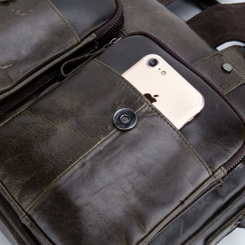 Δερμάτινος χαρτοφύλακας Bull Captain GWB-042 καφέ