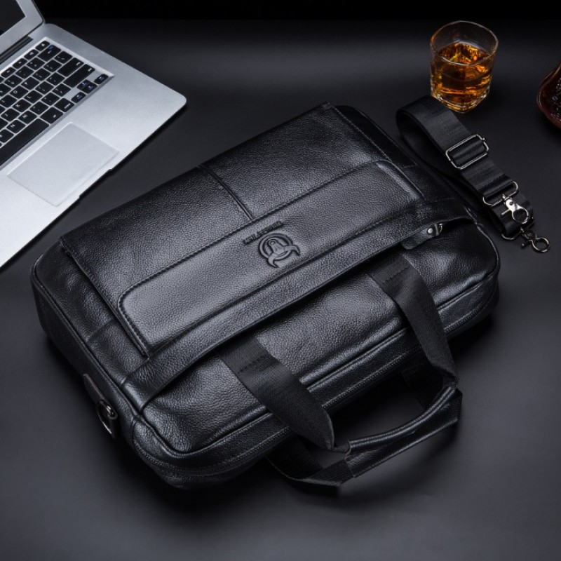 Δερμάτινος χαρτοφύλακας Bull Captain GWB-046 μαύρο 