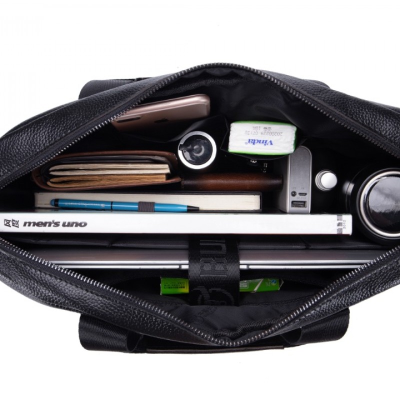 Δερμάτινος χαρτοφύλακας Bull Captain GWB-046 μαύρο 