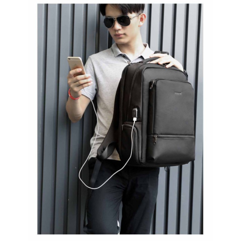 Backpack Σακίδιο Πλάτης Μαύρο TIGERNU T-B3585 15.6