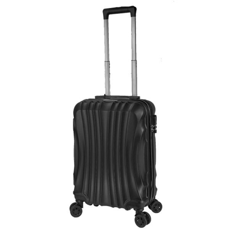 Βαλίτσα Καμπίνας FORECAST P009 55x35x20 Μαύρο – Ιδανική για Όλες τις Αεροπορικές Εταιρίες