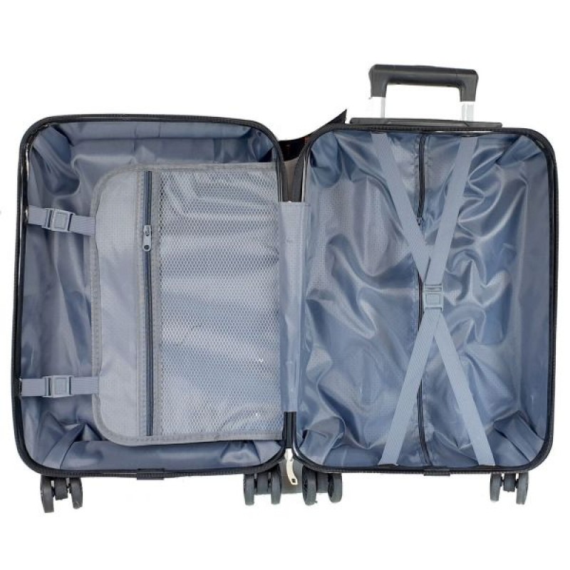 Βαλίτσα Καμπίνας FORECAST P009 55x35x20 Μαύρο – Ιδανική για Όλες τις Αεροπορικές Εταιρίες