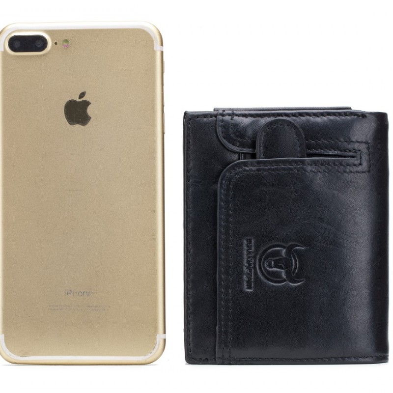 Δερμάτινο πορτοφόλι Bull Captain QB037 μαύρο 