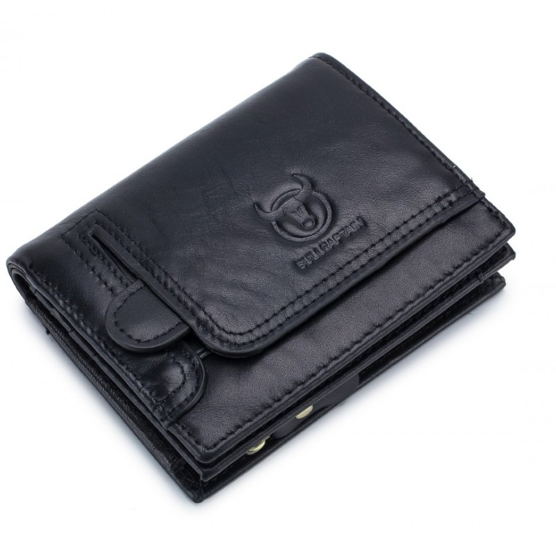 Δερμάτινο πορτοφόλι Bull Captain QB037 μαύρο 