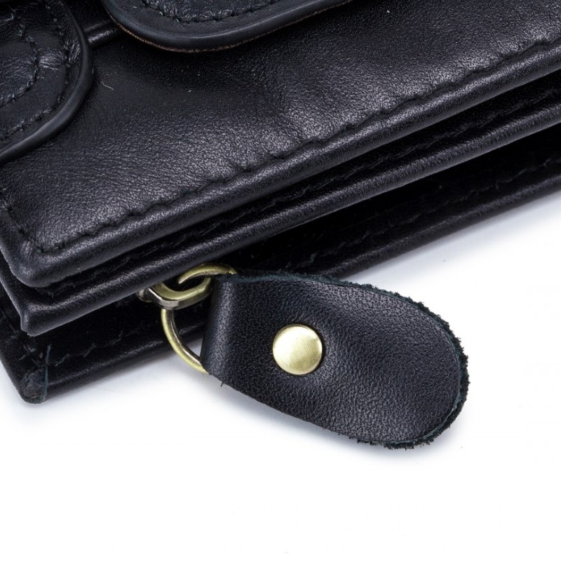 Δερμάτινο πορτοφόλι Bull Captain QB037 μαύρο 