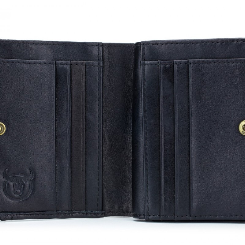 Δερμάτινο πορτοφόλι Bull Captain QB037 μαύρο 