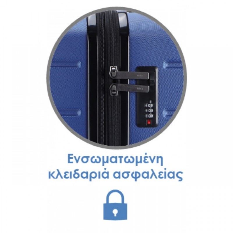 Lavor Βαλίτσες Σκληρές Σετ 3 Τεμαχίων 1-601 ΜΠΛΕ