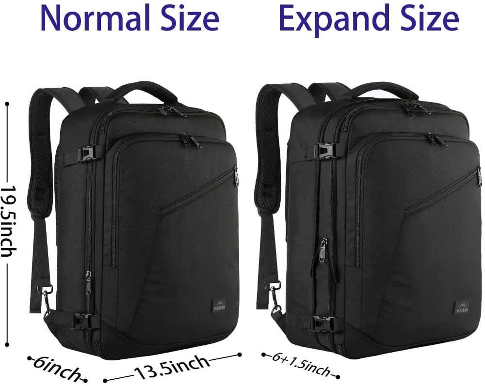 Σακίδιο πλάτης 40L Travel 17,3” Matein 1159 μαύρο 