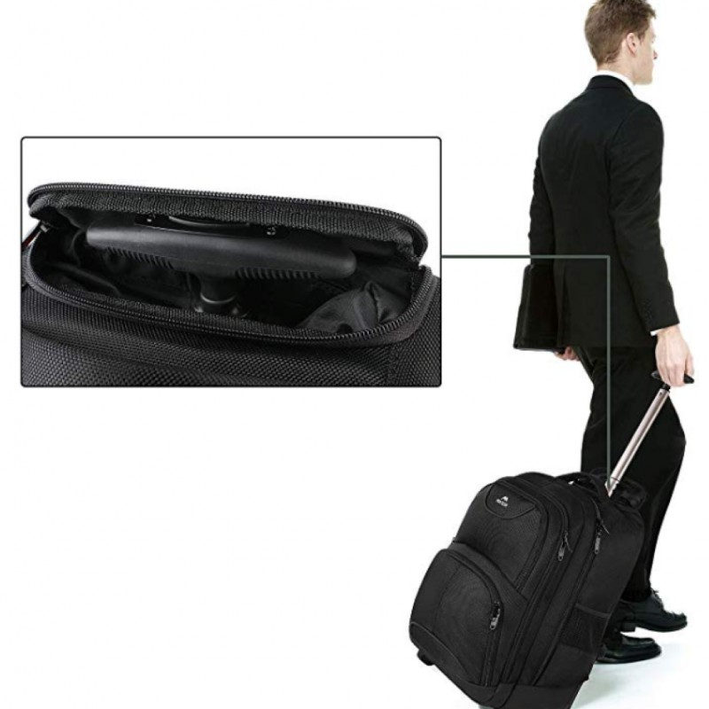 Σακίδιο πλάτης Τροχήλατο 45L Laptop 18” Matein 1178 μαύρο 
