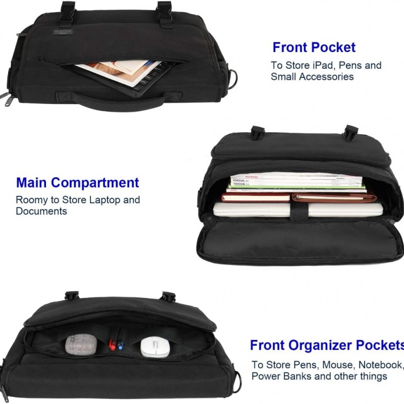 Υφασμάτινος Χαρτοφύλακας Matein 15,6′ laptop 17L 1194 μαύρο 