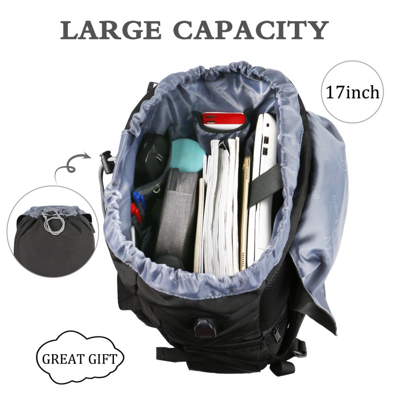Σακίδιο πλάτης 26L Laptop 17” Matein 1195 μαύρο 