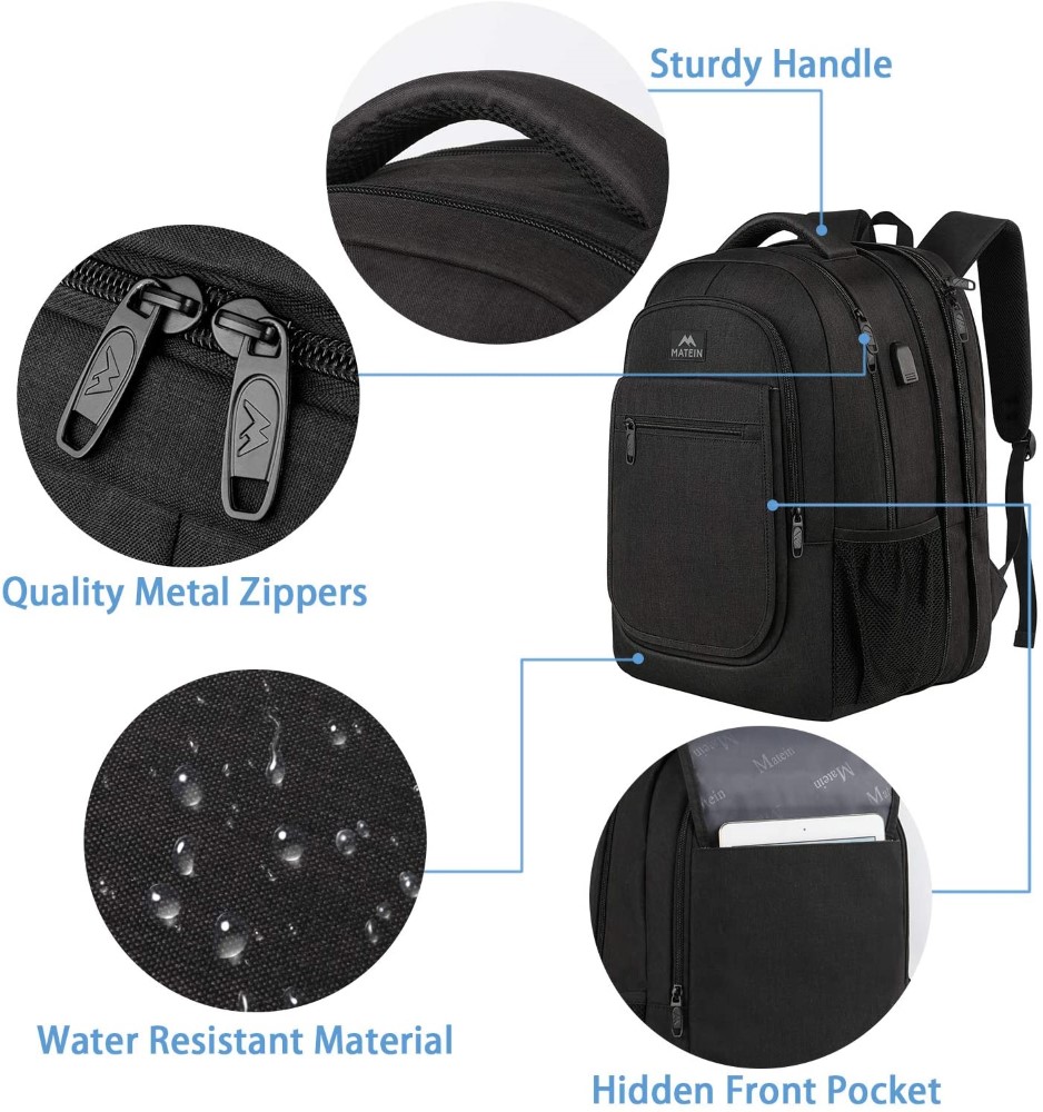 Σακίδιο πλάτης 36,8L Laptop 15,6” Matein 1364 μαύρο 