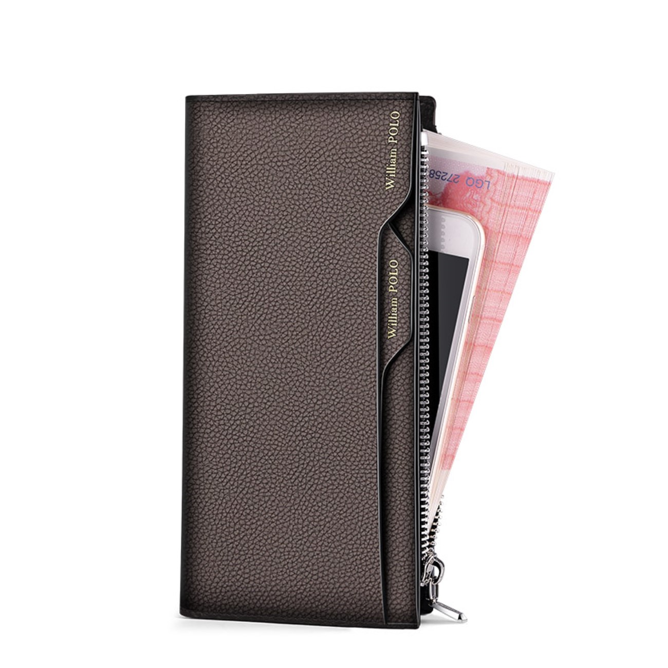 Δερμάτινο Ανδρικό πορτοφόλι William Polo 205255 brown 