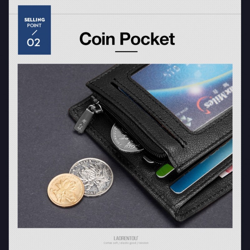 Δερμάτινο Ανδρικό πορτοφόλι Laorentou 328J007L μαύρο 