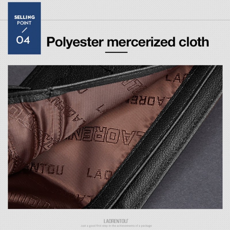 Δερμάτινο Ανδρικό πορτοφόλι Laorentou 328J007L μαύρο 